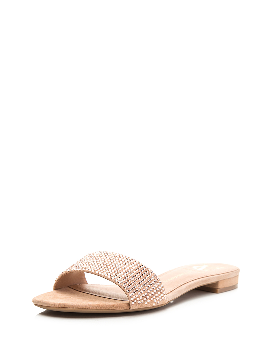VINCE CAMUTO 驼色水钻装饰凉拖