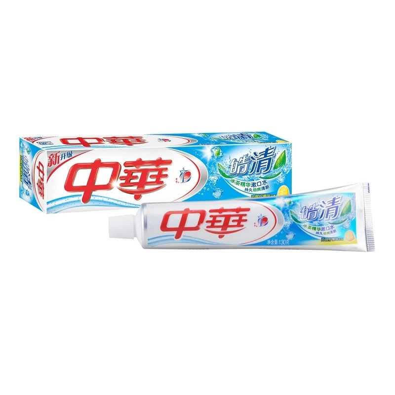 中华皓清沁醒柠檬味牙膏75g/130g/180g清新口气