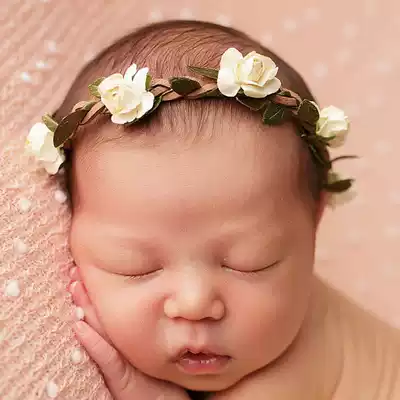 Europe and the United States new baby children rose hair band hair accessories fashion hot DIY newborn headdress props