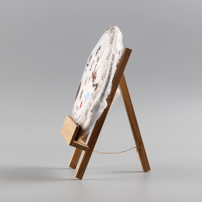 Bamboo display stand Pu 'er tea stand tea cake stand tea tray seven cake plate bamboo tripod triangle custom log