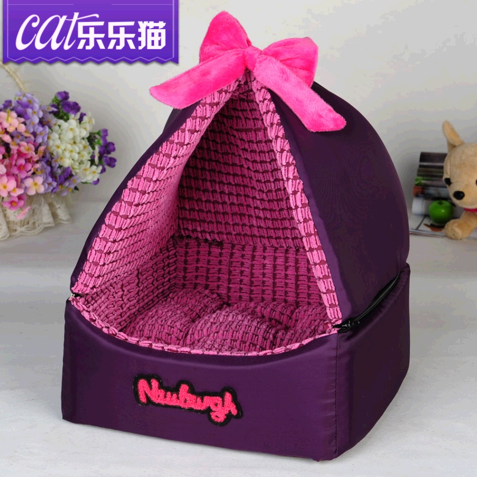 可拆洗猫窝猫床 猫咪蒙古包宠物帐篷猫房子猫屋猫咪用品
