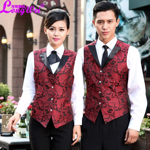 Отель Bar Office Office Clothing KTV Рабочая одежда жилет летняя одежда Женщины на стойке фронт
