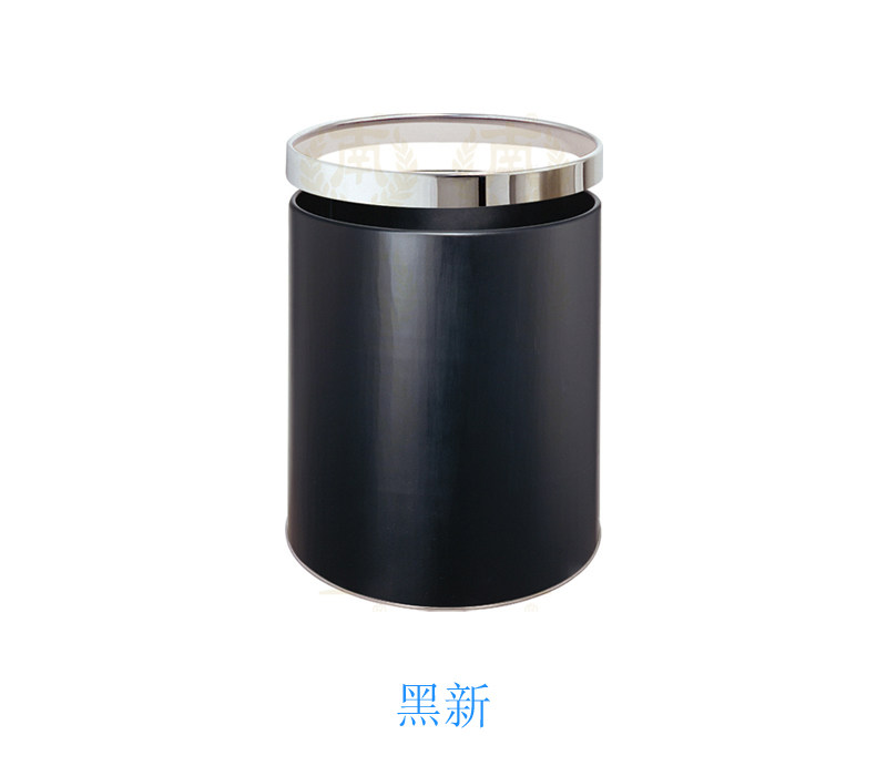 Hotel Supplies Guest Room Special Hall Round Bin Stainless Steel Mid Trash Can multicolored
