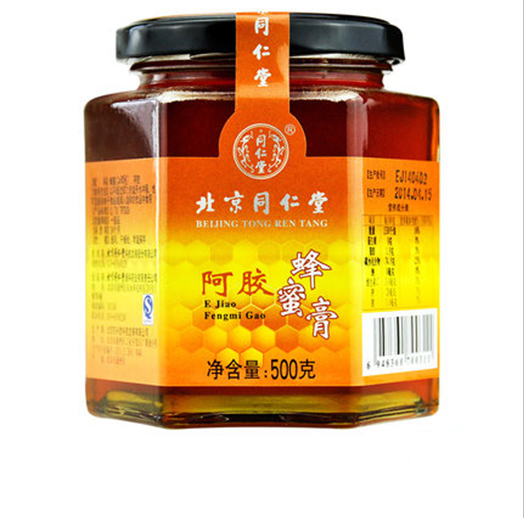 北京同仁堂 阿胶蜂蜜膏 500g 同仁堂蜂蜜 品质护生堂