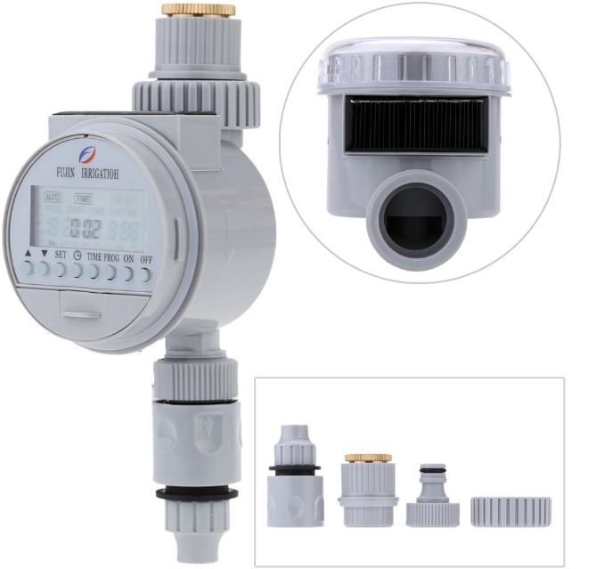Export intelligent irrigation solar cell controller home automatic watering timer watering LCD display
