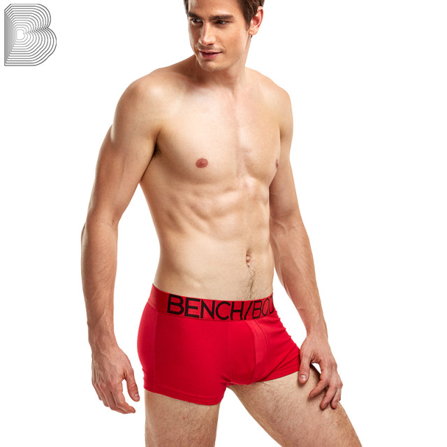 Bench Benqu underwear men's boxer pants pure cotton loose men's boxer shorts men's breathable red underwear big buttocks