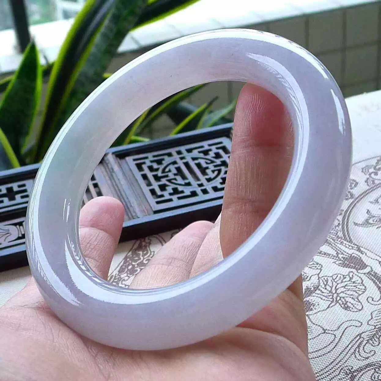 Mingkai jadeite, myanmar laokeng natural a goods jadeite, ice glutinous delicate spring belt with color fat round jade bracelet belt certificate