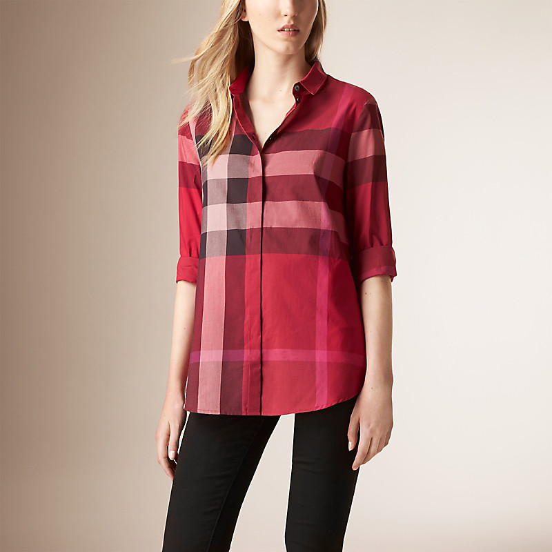BURBERRY/博柏利格纹棉质衬衫 39940911