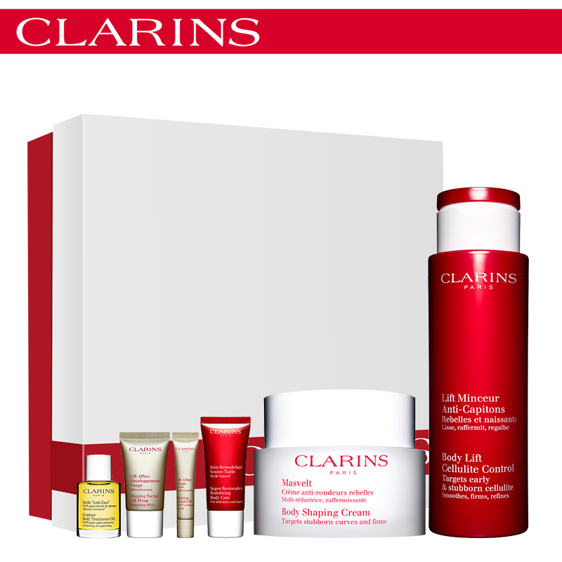 Clarins娇韵诗纤体纤柔塑身霜+红魔晶 尽现窈窕S曲线 提拉紧致