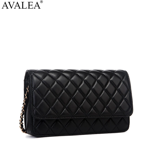 avalea Сумка через плечо, сумка на одно плечо, модная небольшая сумка, цепь, ремешок для сумки, из натуральной кожи, европейский стиль, на цепочке