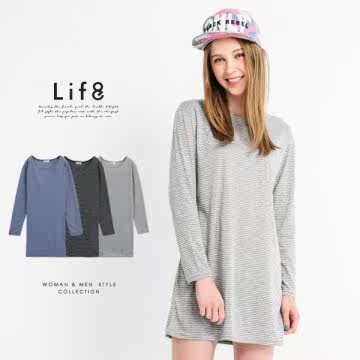 【Life8】MIT 百搭款。柔棉舒适长版上衣-多款选台湾官网直邮进口