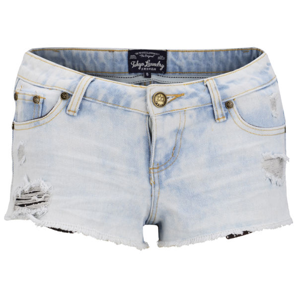 100% British original imported summer new TOKYO LAUNDRY LADY CASUAL DENIM SHORTS SPOT 
