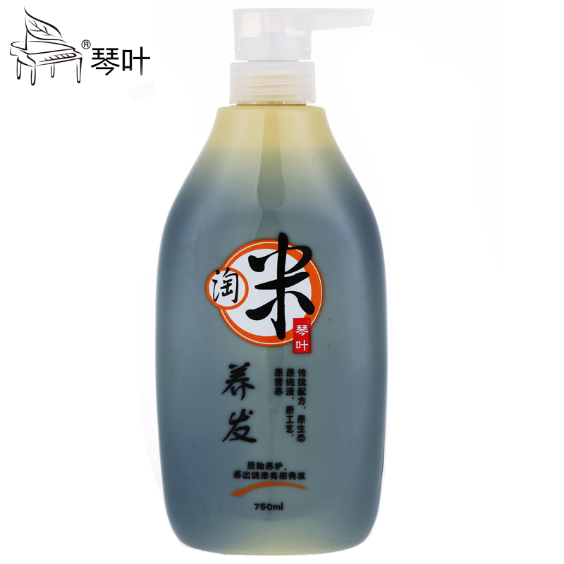 琴叶正品淘米水黑米酸养发乳750ml控油去油防掉发清爽洗发水