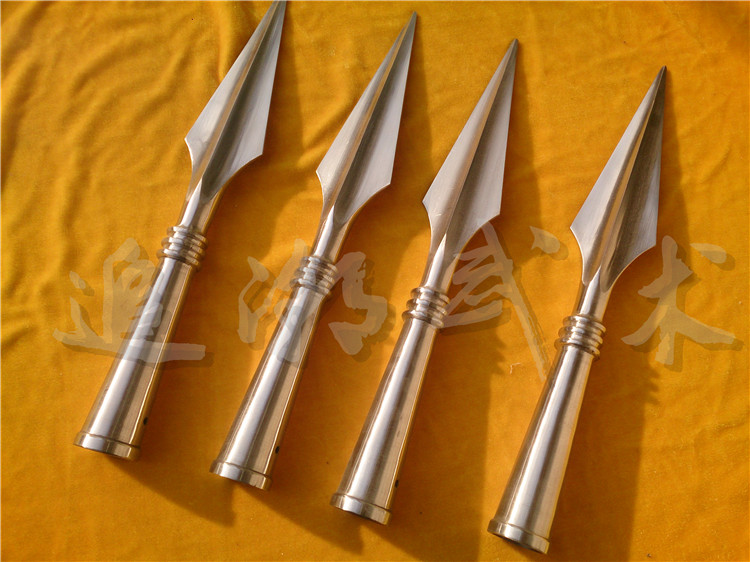Martial arts red tassel gun stainless steel gun head overlord gun martial arts gun performance gun big gun long gun Tai Chi gun red cherry gun