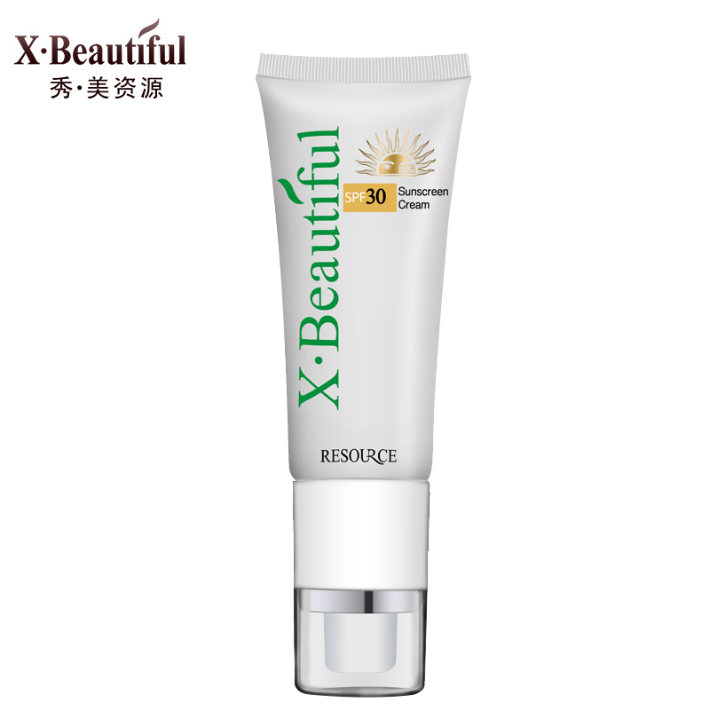 秀美资源化妆品正品 防晒霜SPF30 40ml 单只装