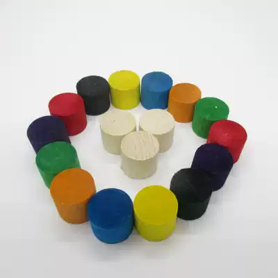 Ice cream stick popsicle stick house model material building block color wooden post round wooden block round cylindrical block