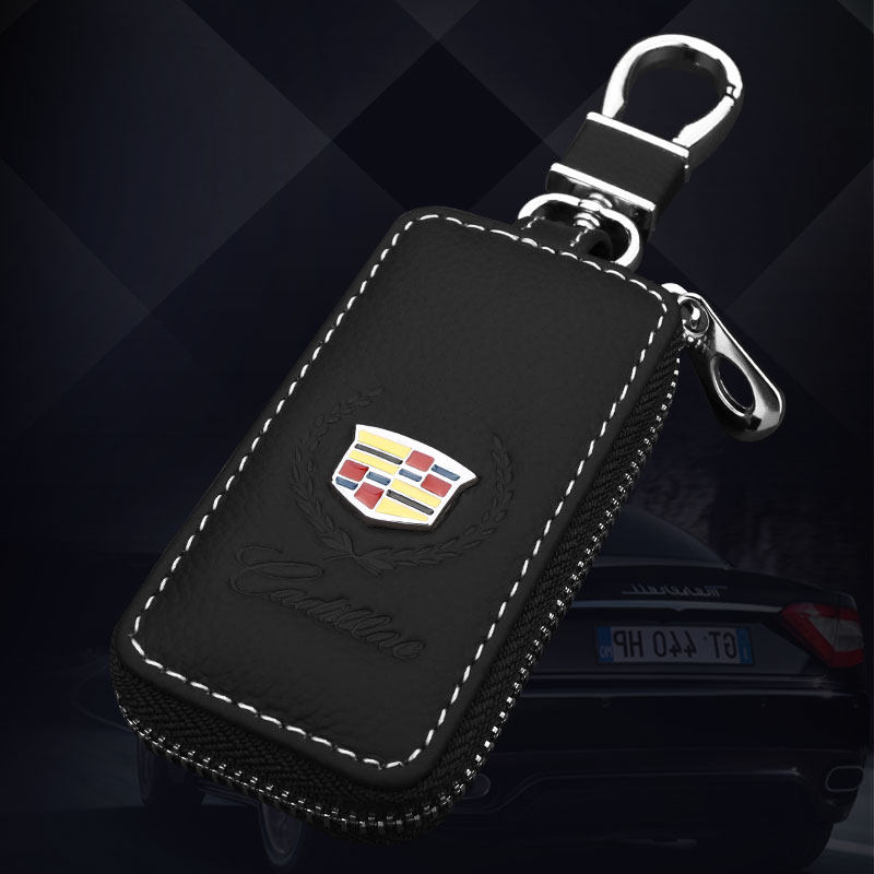 凯迪拉克ATS-L XTS CTS SRX专车专用款汽车真皮钥匙包真皮 套