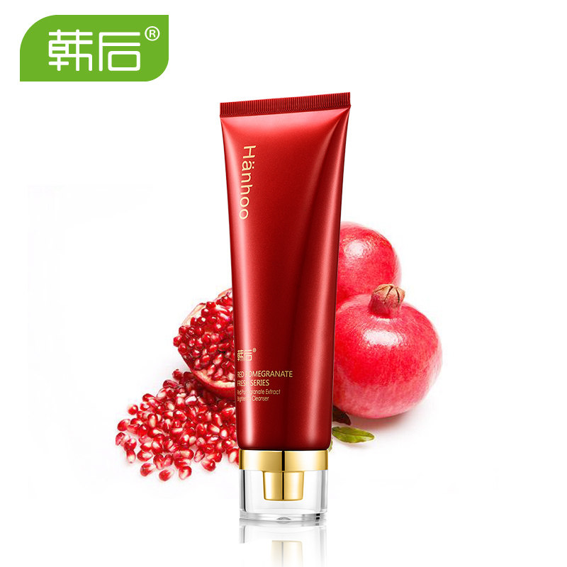 【天猫超市】韩后红石榴鲜养焕采洁面乳120g 补水保湿卸妆抗皱