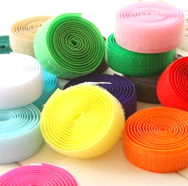 Velcro mother paste Velcro belt mother and daughter buckle belt color buckle Velcro DIY handmade accessories 2cm wide