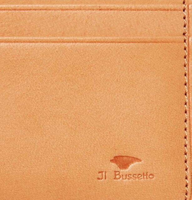 IL BUSSETTO Buffed Leather Folding Wallet