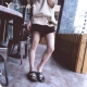 Dép Nike nữ mùa hè Benassi đôi quai trắng đen quai ninja thể thao và dép đi biển 819717-010