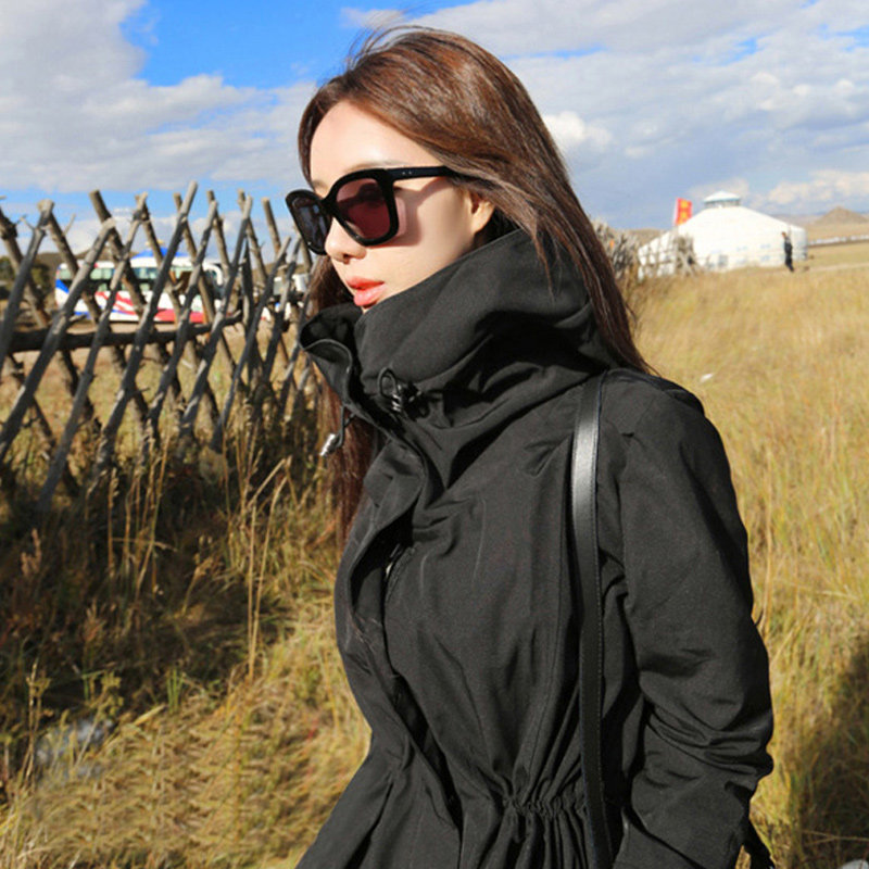 Hàn quốc 2016 phần mỏng áo triều Hàn Quốc phiên bản của phụ nữ mới của mùa thu mùa thu sản phẩm mới phần dài áo gió áo khoác nữ