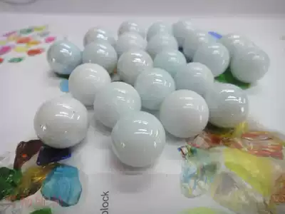 Ceramic Glass Marbles Classic toy Ceramic Marbles 16mm milky white flash 15 yuan 160 pieces