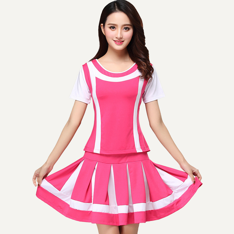 2020 Quảng trường Vũ Costume New Set mùa hè ngắn tay áo nhỏ của Apple Hiện Mang Big Size váy Khiêu vũ Trang phục nữ