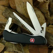 Bộ đếm chính hãng Vickers Swiss Army Knife Tool Forester Black 0.8363.3 Sabre cầm tay đa năng ngoài trời