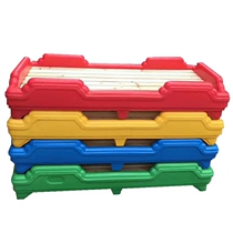 Childrens bed crib household plastic Rotomolding Wood high quality environmental protection stacking can store high armrest factory direct sales