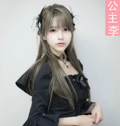 yurisa款假发lolita假发 日常 软妹 奶奶灰 假发 灰色 原宿 日系
