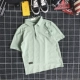 Áo sơ mi đảo đôi Nhật Bản phong cách Harajuku phiên bản Hàn Quốc ulzzang thời tiết thêu áo polo nam và nữ ve áo tay áo ngắn thủy triều