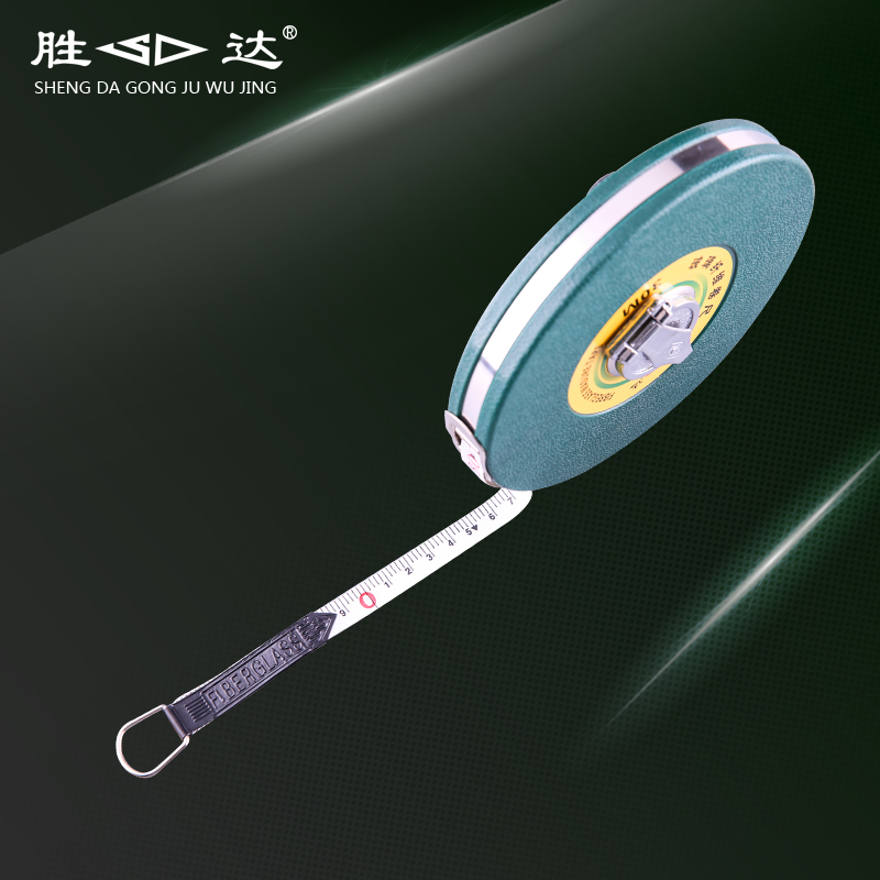 The Shengda tool (disc-type fiber measuring tape) metric graduated scale reinforced coated ruler with a measuring ruler