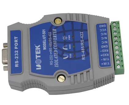 Yutai UT-501 protocol converter with optical isolation lightning protection RS232 to RS485 422 rail passive type