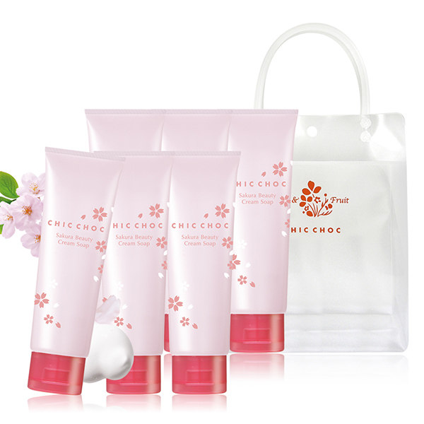 CHIC CHOC 樱花水感洗颜皂 125g (6入团购组)