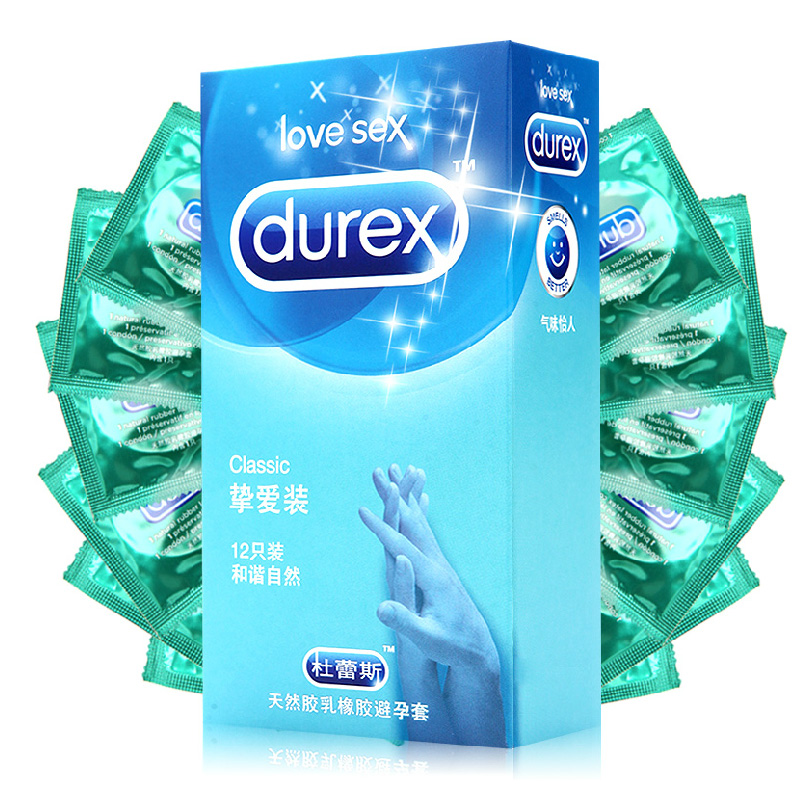 杜蕾斯避孕套挚爱装12只 安全套自然和谐成人情趣用品超薄光滑