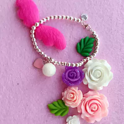 Breast milk fetal hair Baby Baby Sterling silver bracelet fetal hair souvenir bracelet girls ' day gift diy customization