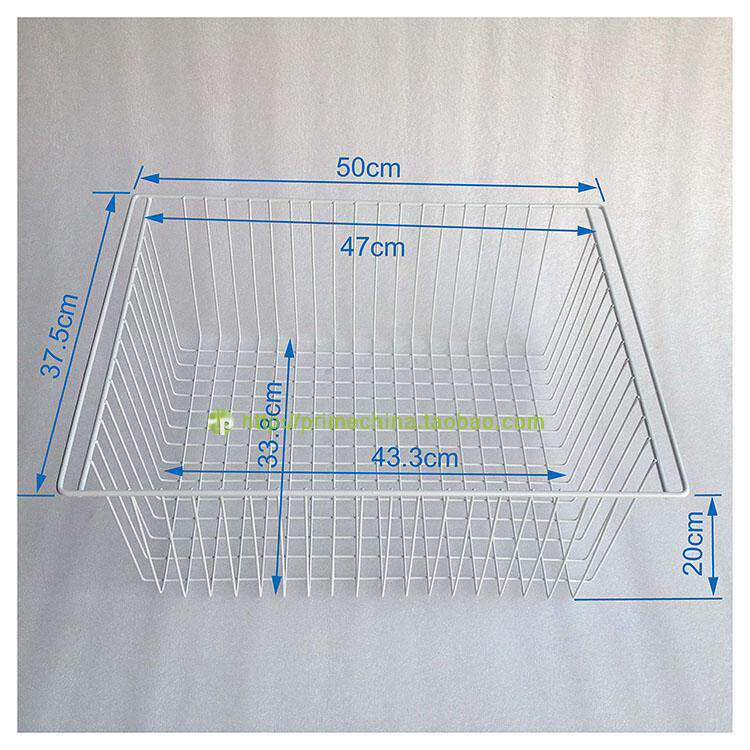 Freezer hanging basket Iron Wire Hardware Metal Grilled Lacquered Dining Car Containing debris can be customised