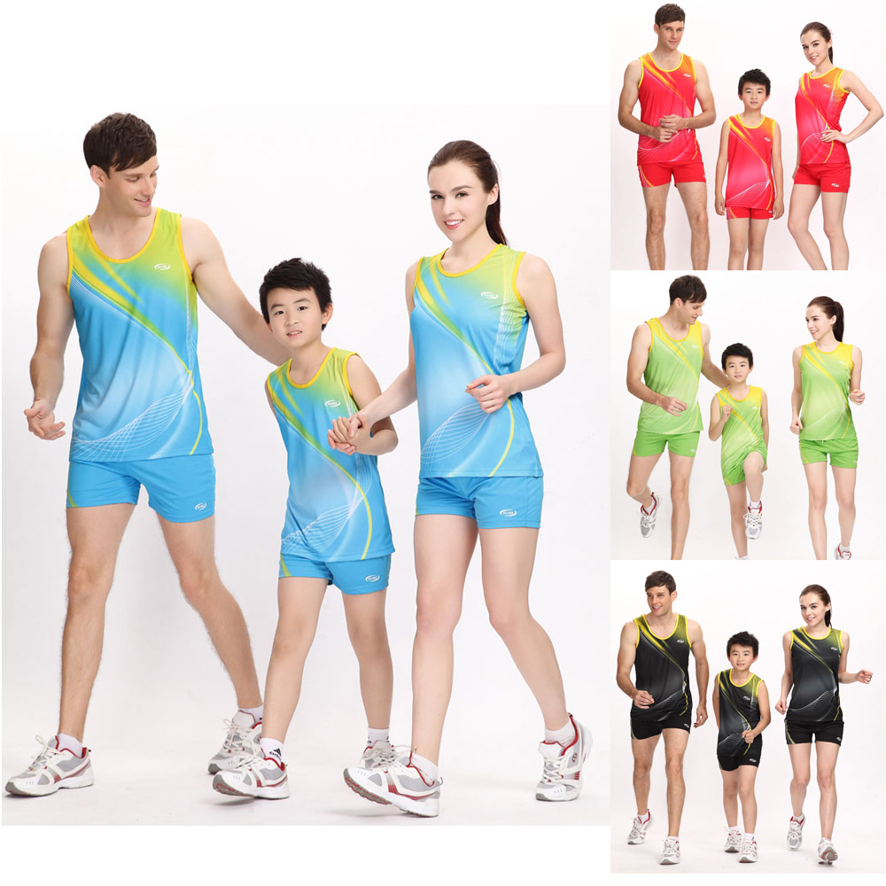 Pair of gram track and field suit set middle school entrance examination competition training tight training suit running male 663 female 664