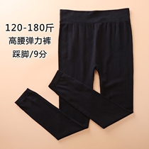 Spring and Autumn Fat Plus Size Womens Pants Elastic Thin High Waist Slim Fat mm Leggings