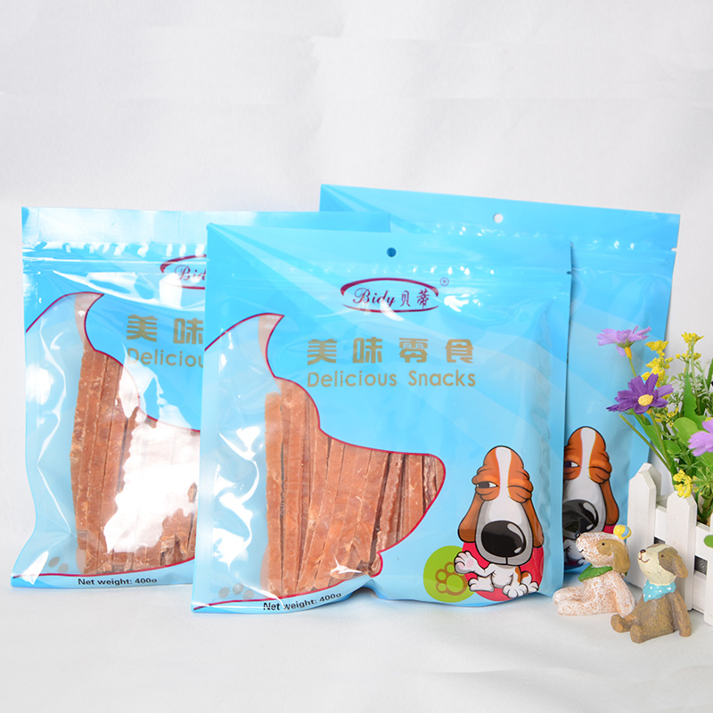 贝蒂狗狗零食 鸡肉切丝 宠物鸡肉硬丝 贵宾萨摩零食800g 25省包邮