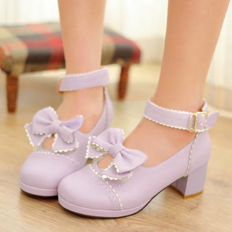 Children S High Heels Little Princess Lolita Shoes Elementary School Children Kids Performances Girls Leather Shoes Girls Princess Shoes Spring