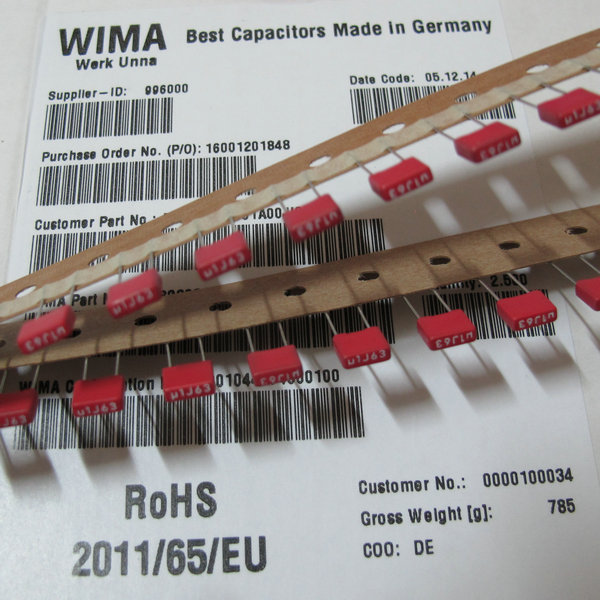 Germany WIMA Capacitor Full Series Order MKS2 MKS4 MKP2 MKP4 FKP2 FKS2 MKP10