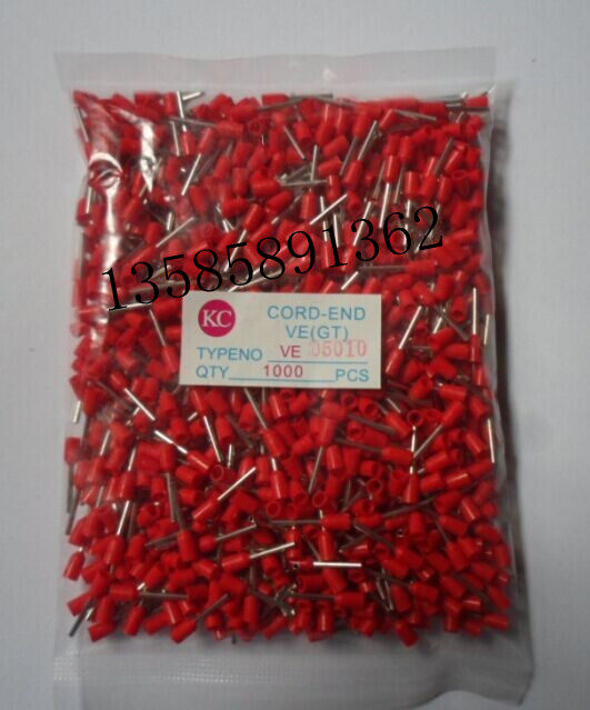 VE0510 needle-shaped terminal wiring terminal Ou-style terminals E0510 tubular terminal line nose 0 5