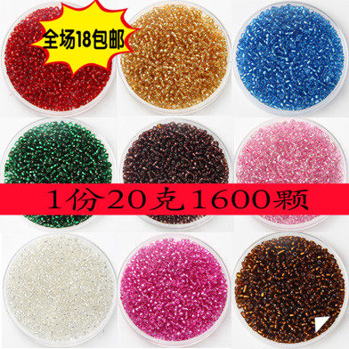 diy Accessories Cross embroidery beads Clothing accessories Filling silver pearls 2mm 20 grams about 1600