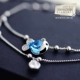 Swarovski Elements Cá nhỏ vòng chân pha lê Nữ phiên bản Hàn Quốc Đơn giản Sen sinh viên Bộ đôi tươi những mẫu lắc chân đẹp nhất Vòng chân