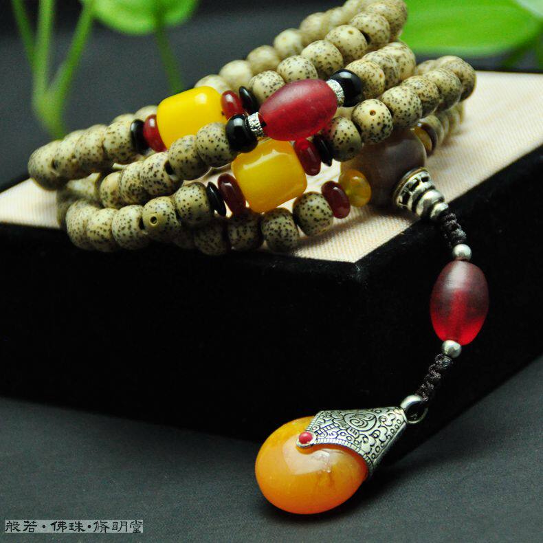 修明堂 星月菩提子情侣手链 范爷同款男女款佛珠项链108颗手串
