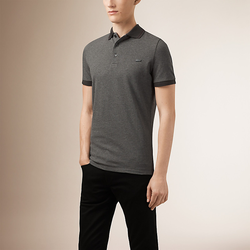 BURBERRY/博柏利对比镶边装饰Polo衫 39590781