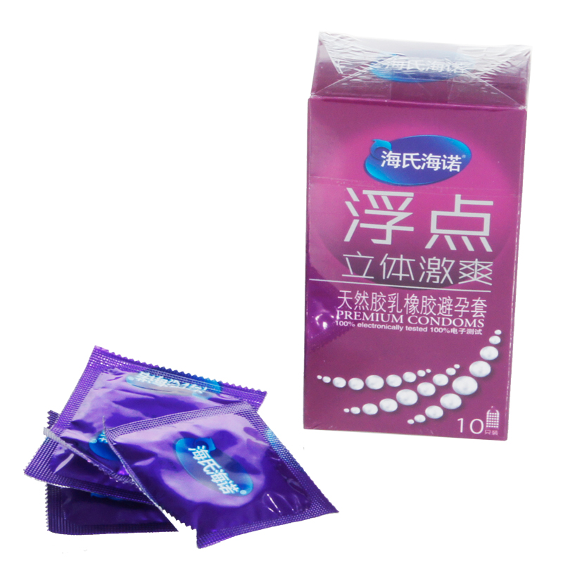 海氏海诺立体激爽男用避孕套 带刺G点高潮安全套 成人情趣用品