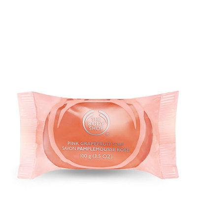 The Body Shop 美体小铺粉红葡萄西柚洁肤皂沐浴香皂